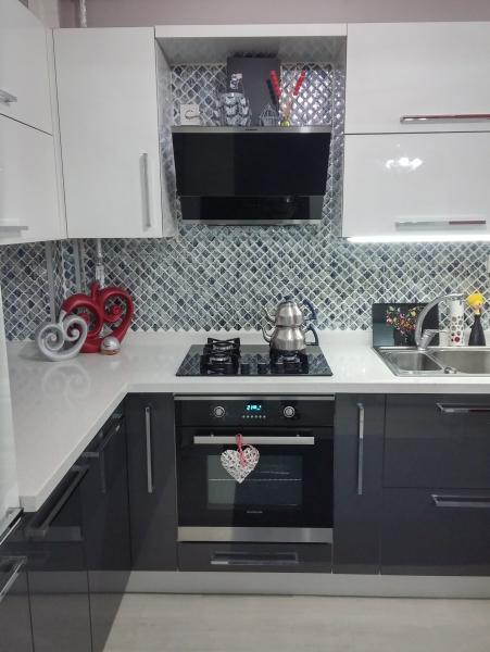 Mutfak Modelleri Beyaz+Antrasit1