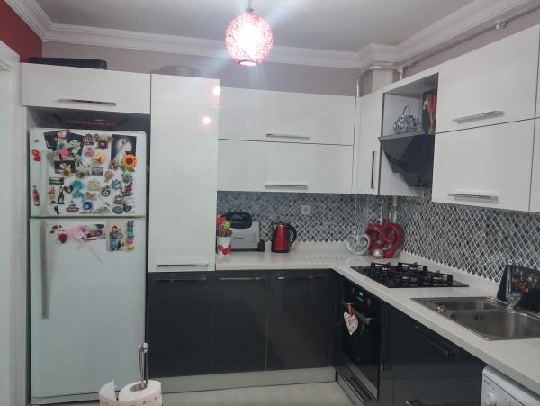 Mutfak Modelleri Beyaz+Antrasit1